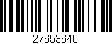 Código de barras (EAN, GTIN, SKU, ISBN): '27653646'