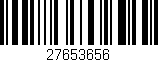 Código de barras (EAN, GTIN, SKU, ISBN): '27653656'