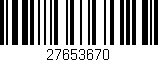 Código de barras (EAN, GTIN, SKU, ISBN): '27653670'