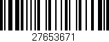 Código de barras (EAN, GTIN, SKU, ISBN): '27653671'