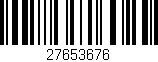 Código de barras (EAN, GTIN, SKU, ISBN): '27653676'
