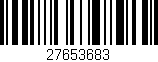Código de barras (EAN, GTIN, SKU, ISBN): '27653683'