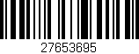 Código de barras (EAN, GTIN, SKU, ISBN): '27653695'