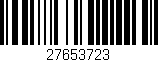 Código de barras (EAN, GTIN, SKU, ISBN): '27653723'