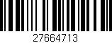 Código de barras (EAN, GTIN, SKU, ISBN): '27664713'