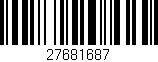 Código de barras (EAN, GTIN, SKU, ISBN): '27681687'