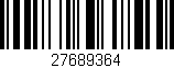 Código de barras (EAN, GTIN, SKU, ISBN): '27689364'