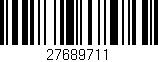 Código de barras (EAN, GTIN, SKU, ISBN): '27689711'