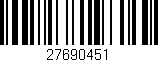 Código de barras (EAN, GTIN, SKU, ISBN): '27690451'