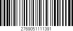 Código de barras (EAN, GTIN, SKU, ISBN): '2769051111391'