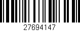 Código de barras (EAN, GTIN, SKU, ISBN): '27694147'