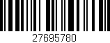 Código de barras (EAN, GTIN, SKU, ISBN): '27695780'
