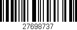 Código de barras (EAN, GTIN, SKU, ISBN): '27698737'