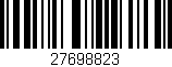 Código de barras (EAN, GTIN, SKU, ISBN): '27698823'