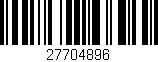 Código de barras (EAN, GTIN, SKU, ISBN): '27704896'