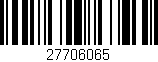 Código de barras (EAN, GTIN, SKU, ISBN): '27706065'
