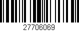 Código de barras (EAN, GTIN, SKU, ISBN): '27706069'