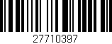 Código de barras (EAN, GTIN, SKU, ISBN): '27710397'