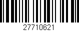 Código de barras (EAN, GTIN, SKU, ISBN): '27710621'