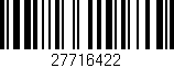 Código de barras (EAN, GTIN, SKU, ISBN): '27716422'