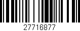 Código de barras (EAN, GTIN, SKU, ISBN): '27716877'