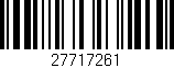 Código de barras (EAN, GTIN, SKU, ISBN): '27717261'