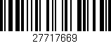 Código de barras (EAN, GTIN, SKU, ISBN): '27717669'