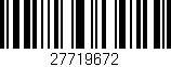 Código de barras (EAN, GTIN, SKU, ISBN): '27719672'