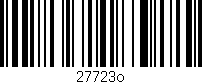 Código de barras (EAN, GTIN, SKU, ISBN): '27723o'