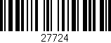 Código de barras (EAN, GTIN, SKU, ISBN): '27724'