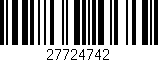 Código de barras (EAN, GTIN, SKU, ISBN): '27724742'