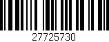 Código de barras (EAN, GTIN, SKU, ISBN): '27725730'
