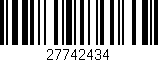 Código de barras (EAN, GTIN, SKU, ISBN): '27742434'