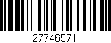 Código de barras (EAN, GTIN, SKU, ISBN): '27746571'