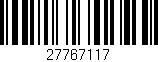 Código de barras (EAN, GTIN, SKU, ISBN): '27767117'