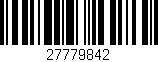 Código de barras (EAN, GTIN, SKU, ISBN): '27779842'