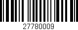 Código de barras (EAN, GTIN, SKU, ISBN): '27780009'