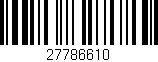 Código de barras (EAN, GTIN, SKU, ISBN): '27786610'