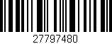 Código de barras (EAN, GTIN, SKU, ISBN): '27797480'