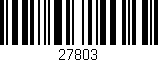 Código de barras (EAN, GTIN, SKU, ISBN): '27803'