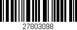 Código de barras (EAN, GTIN, SKU, ISBN): '27803098'