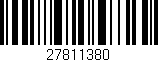 Código de barras (EAN, GTIN, SKU, ISBN): '27811380'
