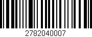 Código de barras (EAN, GTIN, SKU, ISBN): '2782040007'