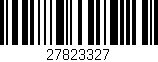 Código de barras (EAN, GTIN, SKU, ISBN): '27823327'