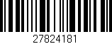 Código de barras (EAN, GTIN, SKU, ISBN): '27824181'