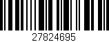 Código de barras (EAN, GTIN, SKU, ISBN): '27824695'
