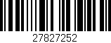 Código de barras (EAN, GTIN, SKU, ISBN): '27827252'