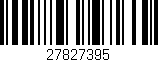 Código de barras (EAN, GTIN, SKU, ISBN): '27827395'