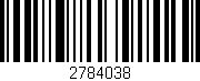 Código de barras (EAN, GTIN, SKU, ISBN): '2784038'