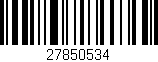 Código de barras (EAN, GTIN, SKU, ISBN): '27850534'
